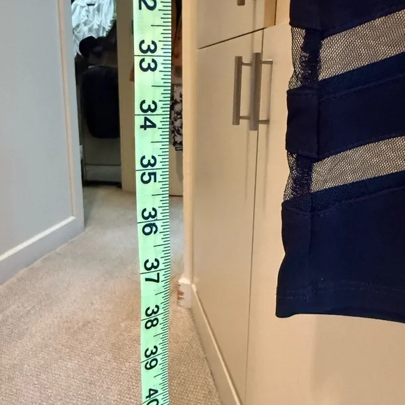 Black Mesh-Detail Straight Leg Pants from IC - Picture 7 of 9